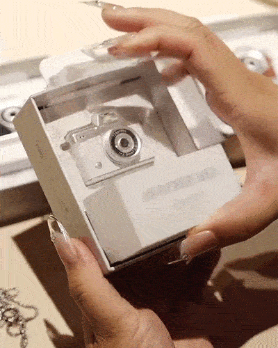Retro camera in action
