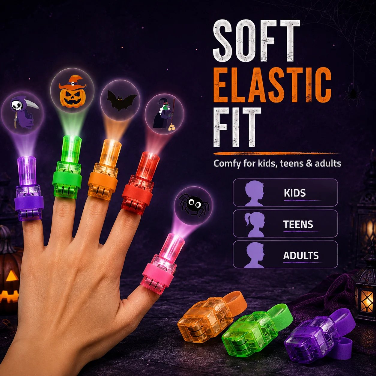 Elastic Strap Fits All Finger Sizes