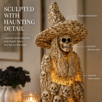 Early Halloween PromotionSkeleton Witch Ornament