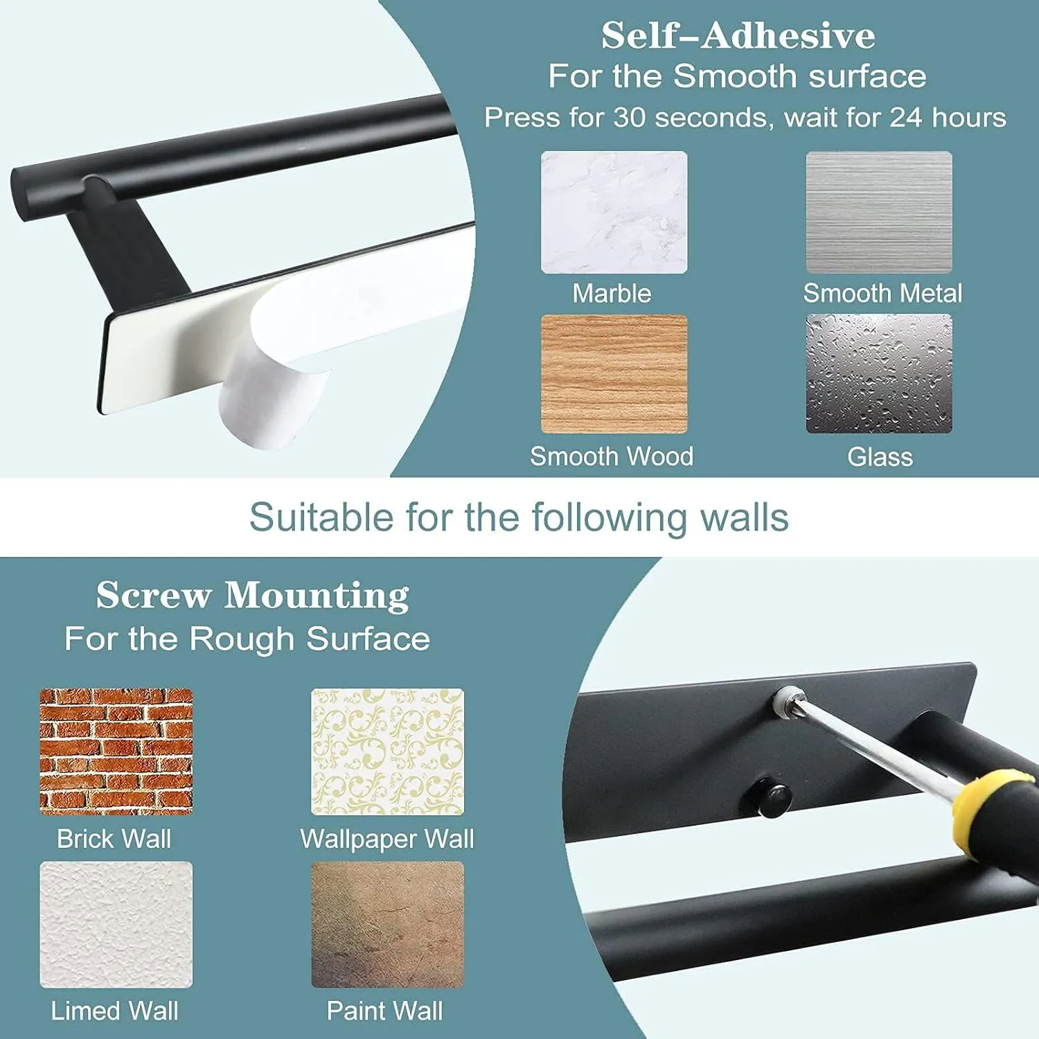 No drill adhesive installation