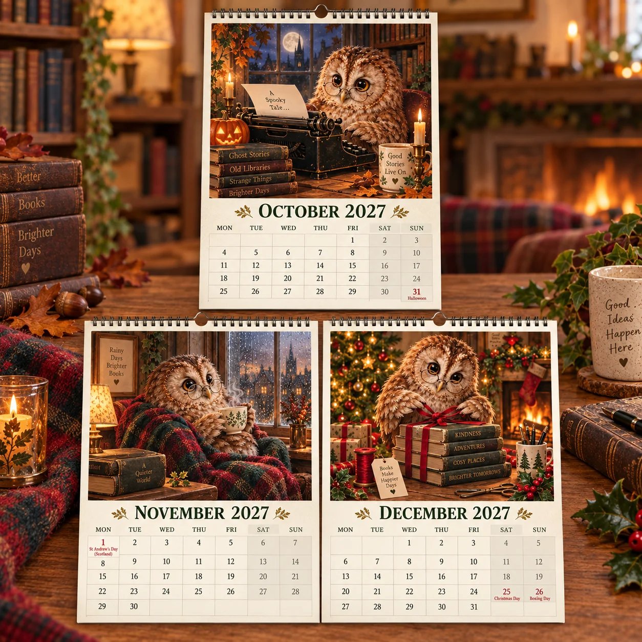 2027 Booked Solid Wall Calendar details