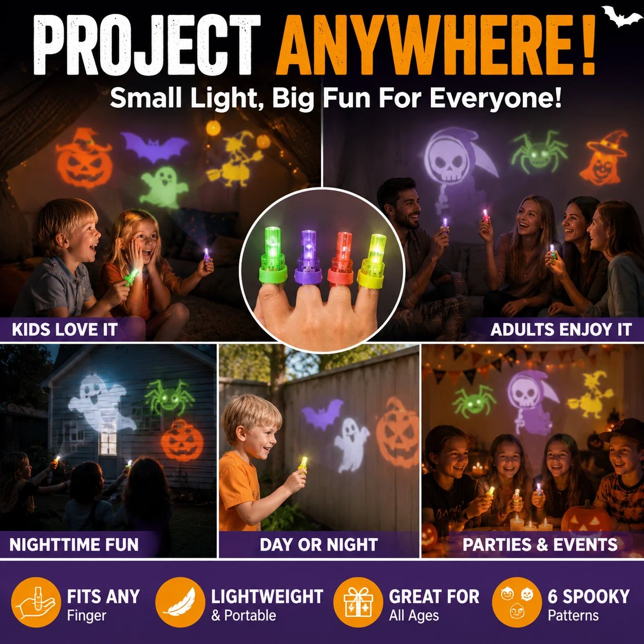Kids Playing with Projectors