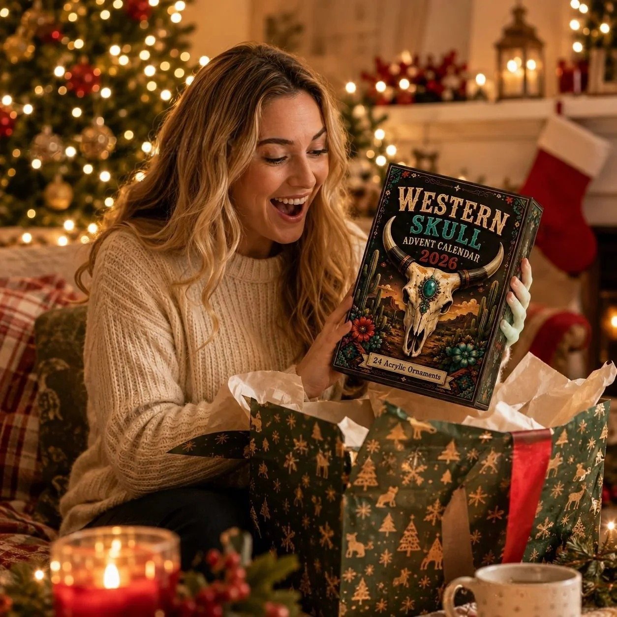 Western skull advent calendar