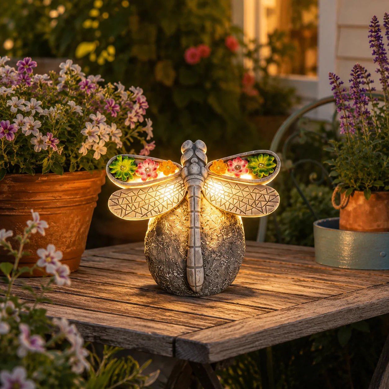 Solar Dragonfly Garden Light