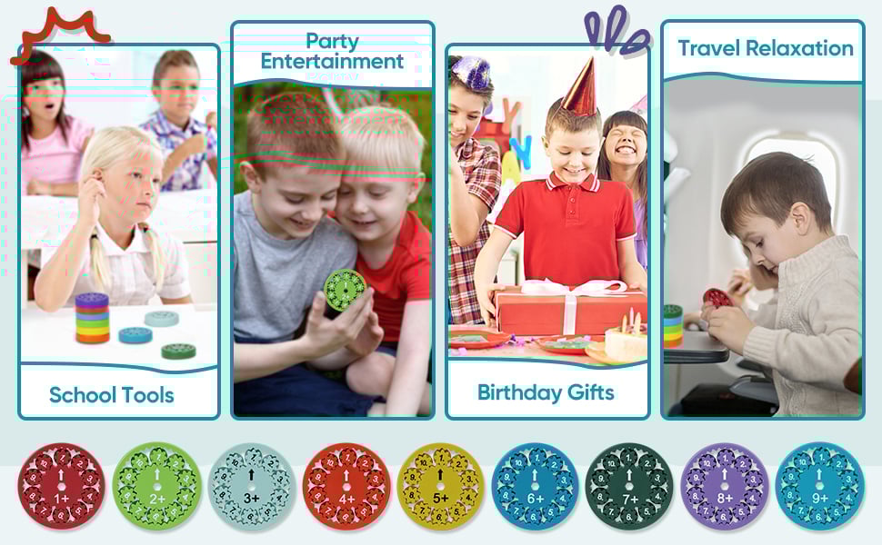 math fidget spinners for school party travel and birthday