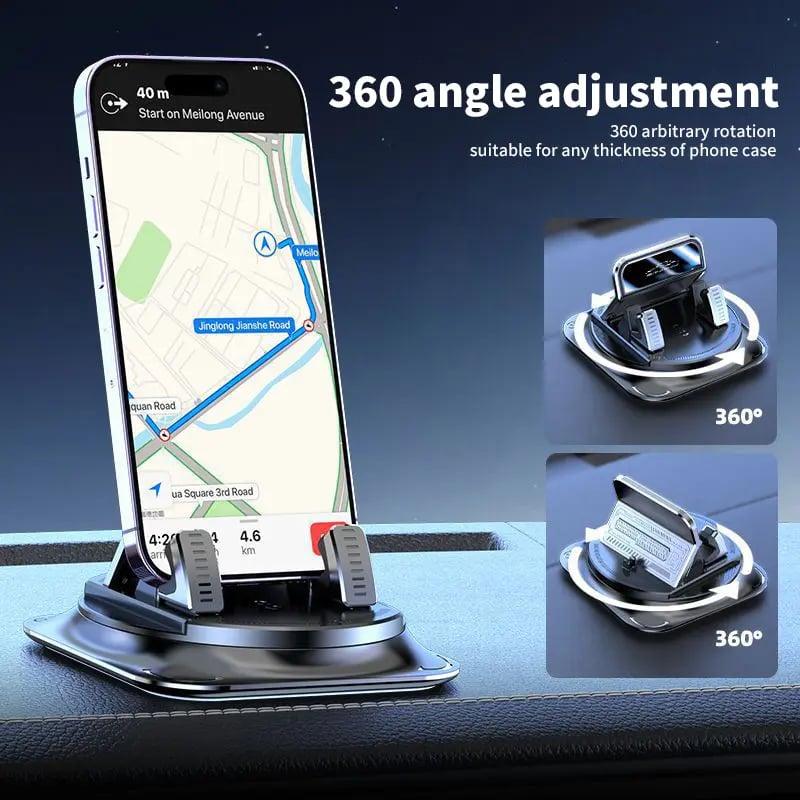 360 degree rotating car phone holder