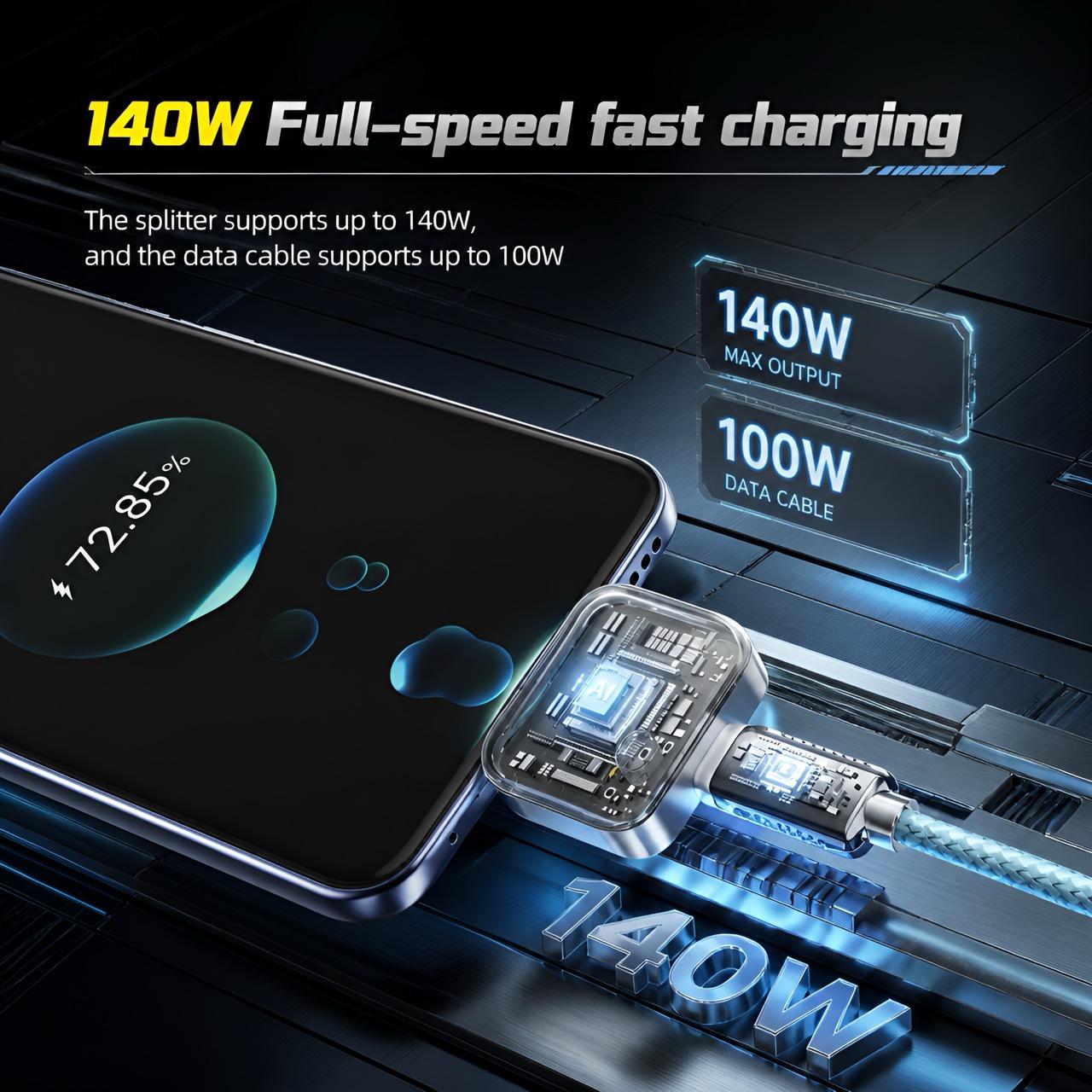 140W Type-C Physical-Disconnect Battery Guard - Auto & Self-Eject Charger, Smart Auto-Stop Charging Accessory for Mobile Smartphones, Laptops, Tablets, Anti-Overcharge Tech for Safe Overnight Use, Gift for Chargeable Devices 140W Type-C Physical-Disconnect Battery Guard - Auto & Self-Eject Charger, Smart Auto-Stop Charging Accessory for Mobile Smartphones, Laptops, Tablets, Anti-Overcharge Tech for Safe Overnight Use, Gift for Chargeable Devices