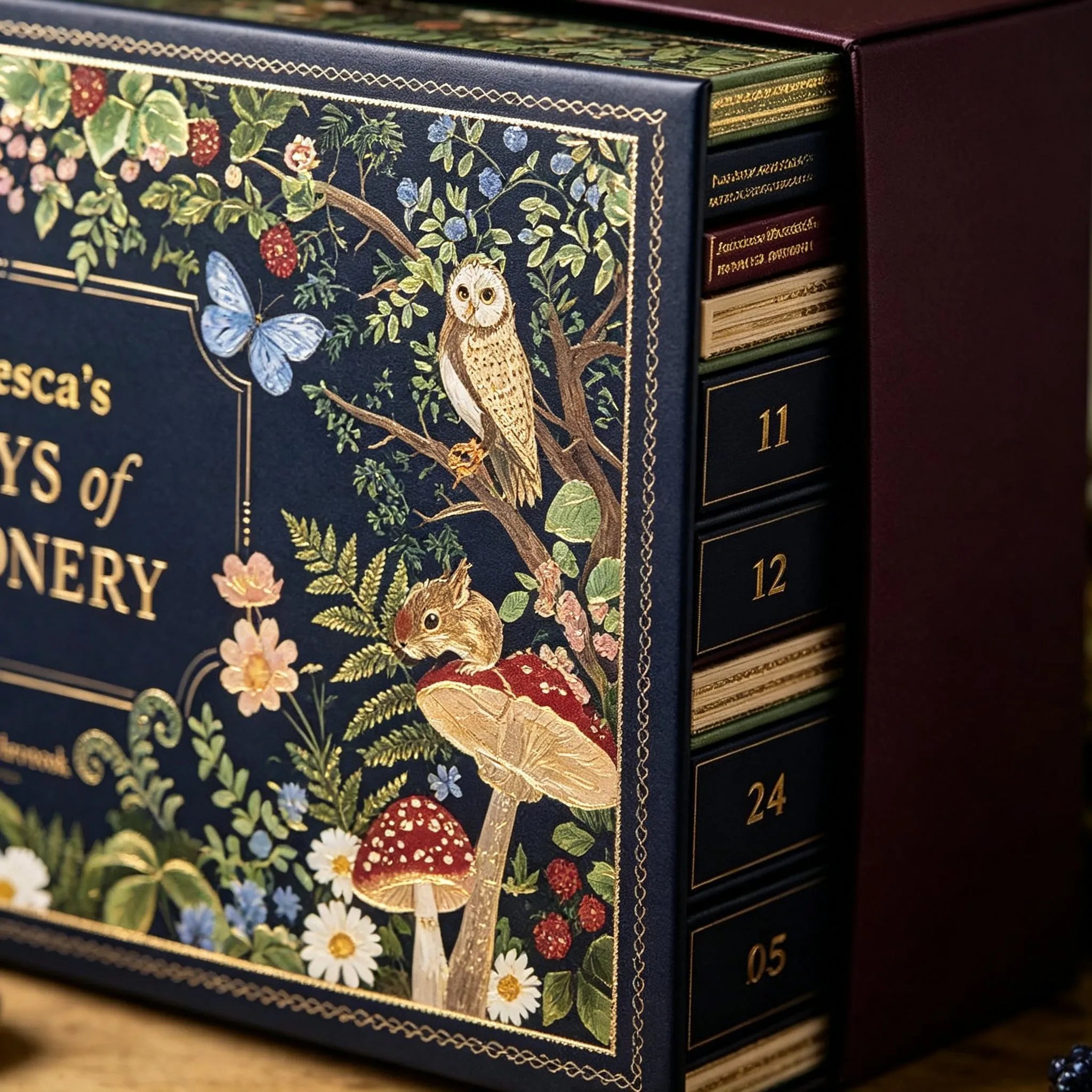 Botanical stationery Advent calendar