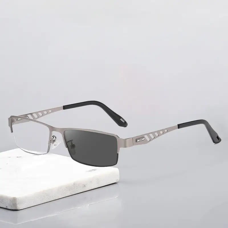 Special Price $12.99 Today!!!Ultra-Light Multi-Focal Photochromic Reading Glasses - Gray / Multi-focal & Photochromic / +1.00 / 40-45 AGE