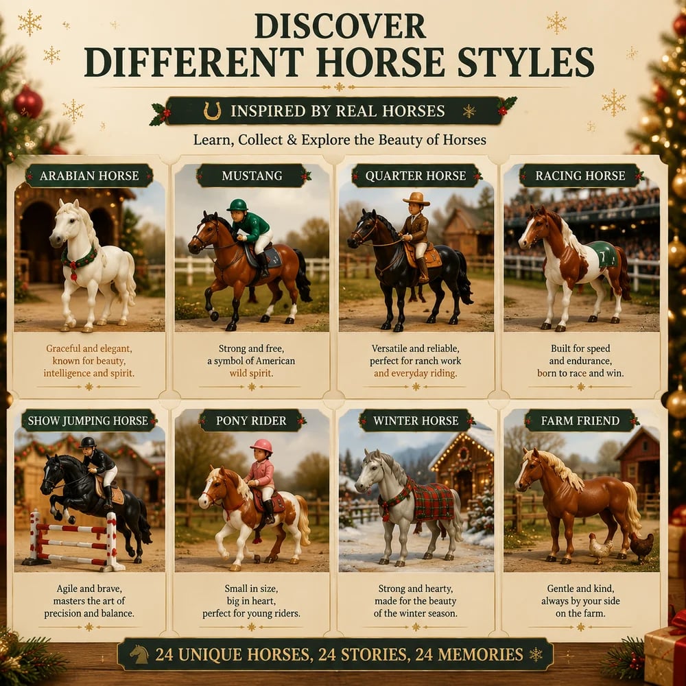 Family Christmas horse advent calendar tradition