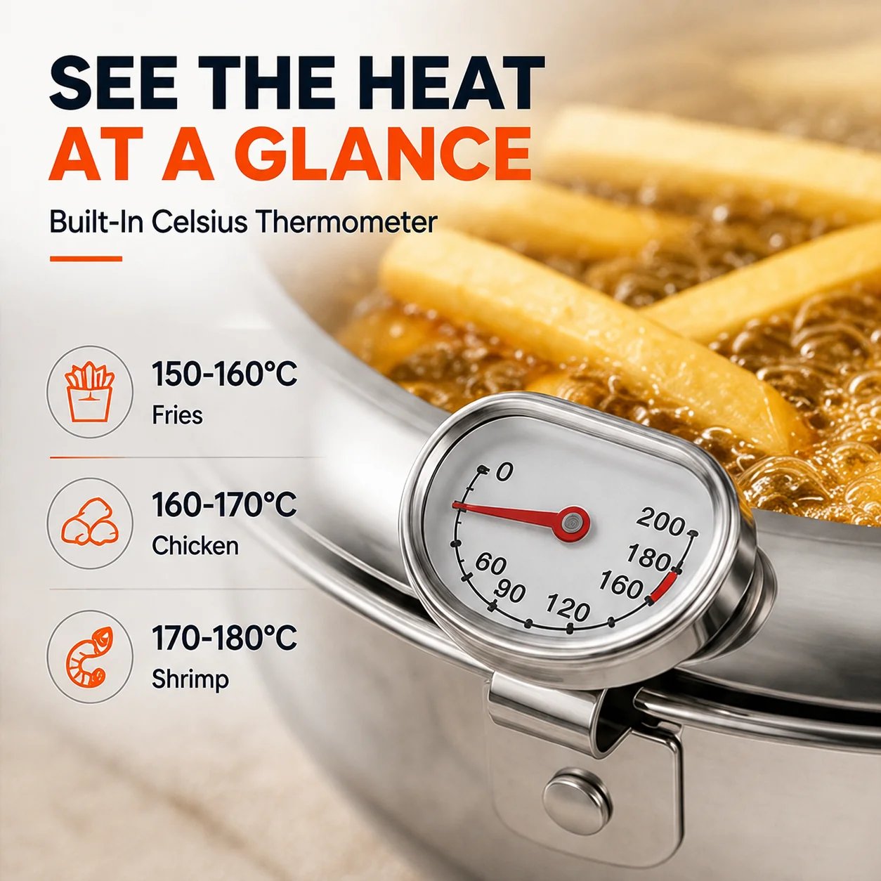 2.2L, 3.2L, and 4.2L stovetop deep fryer pot capacity options comparison
