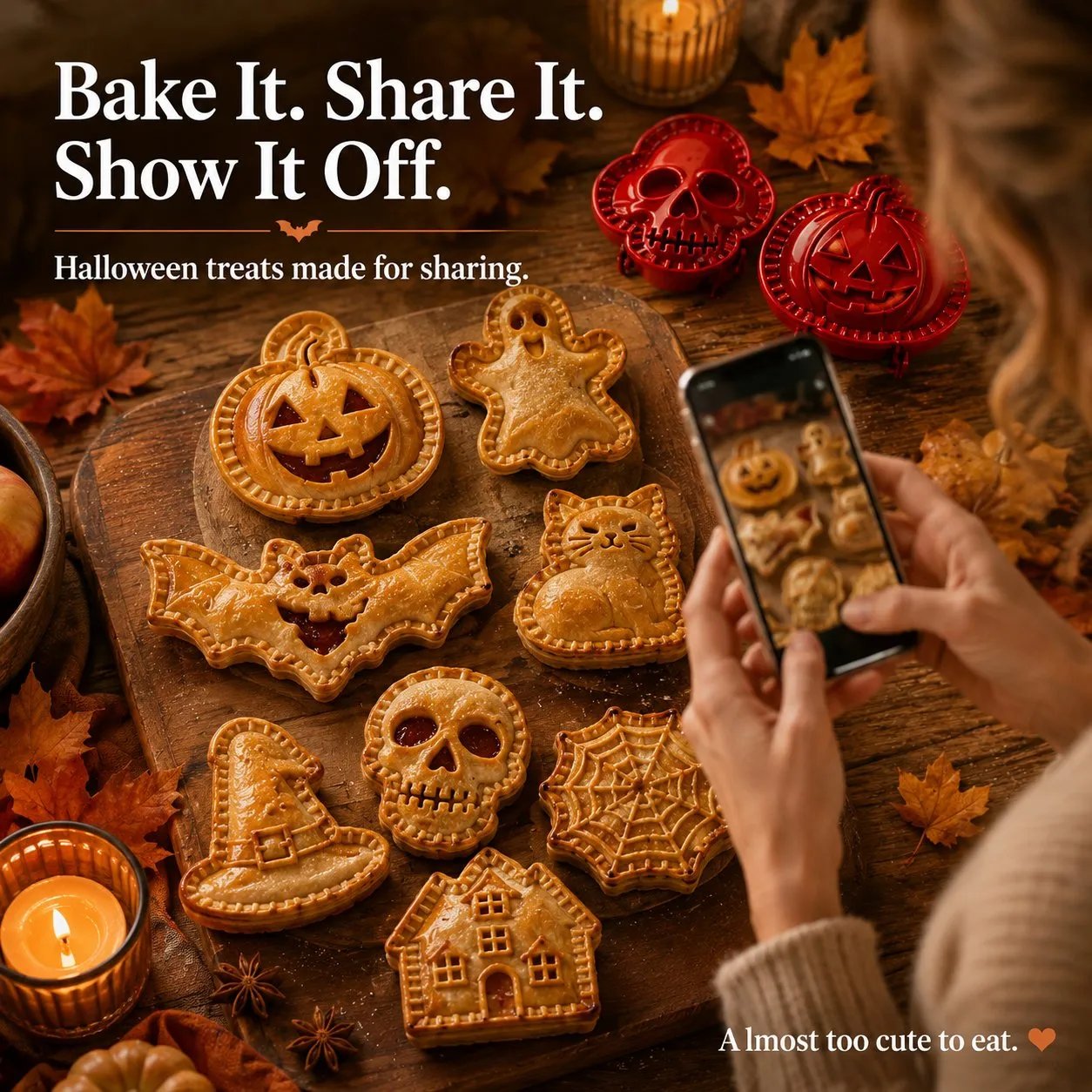Halloween hand pie display