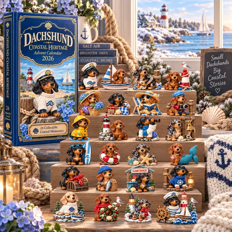 Dachshund Coastal Advent Calendar 2026