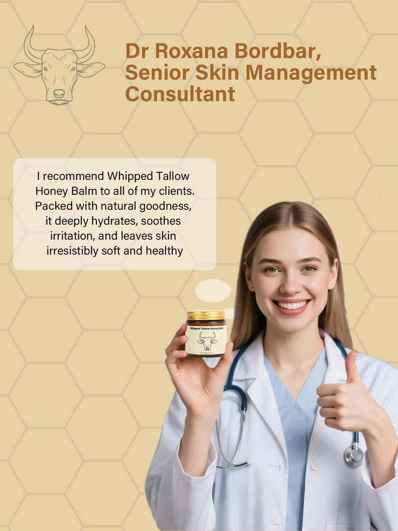 Whipped Grass-Fed Beef Tallow Honey Balm