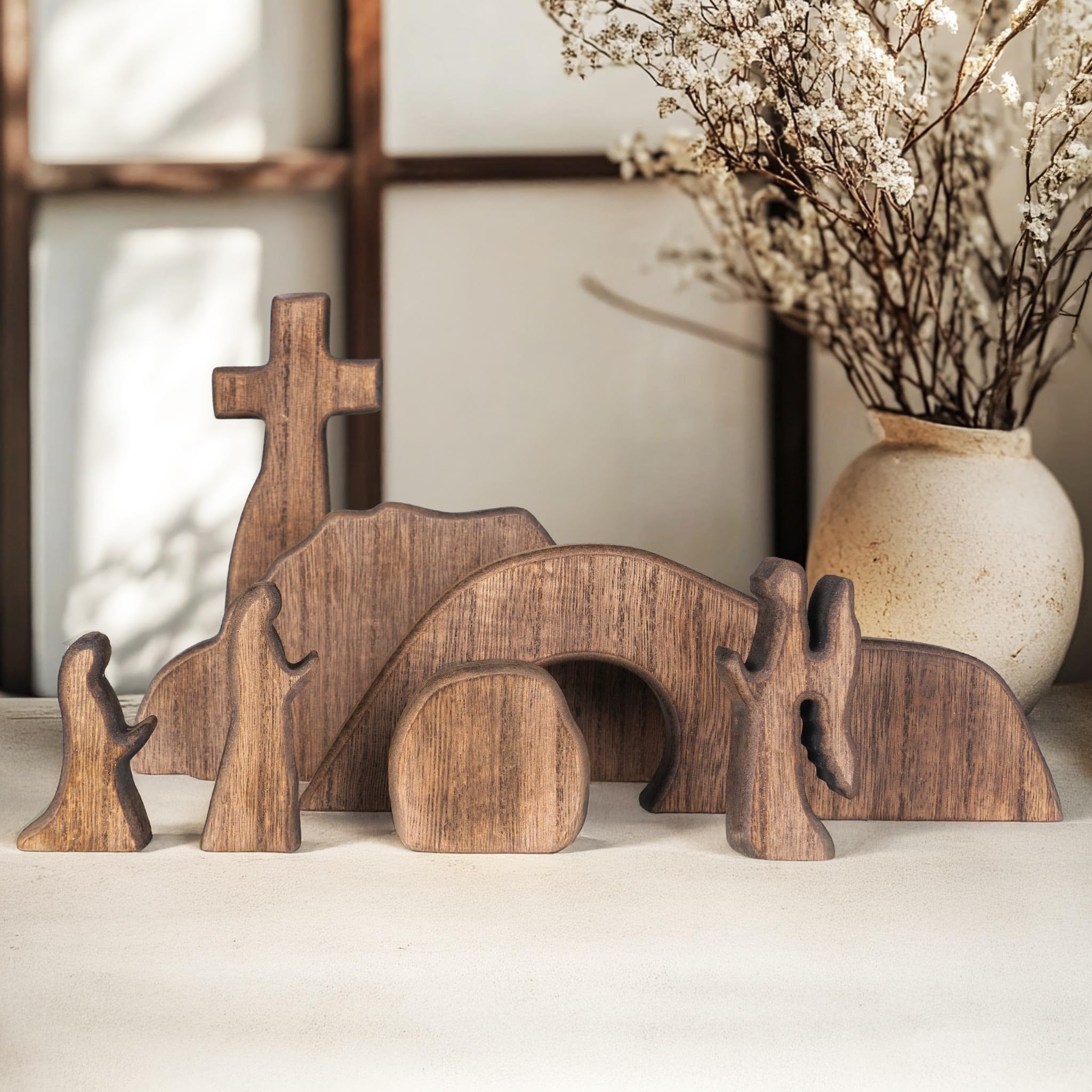 Full Wooden Nativity