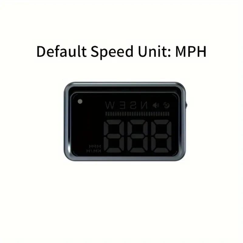 KUOWEIHUD Car HUD Head-up Display Universal Fit for All Models Digital Speedometer MPH LED Ambient Lighting Speed Alert ABS+PC Material 99.5*65*20 mm