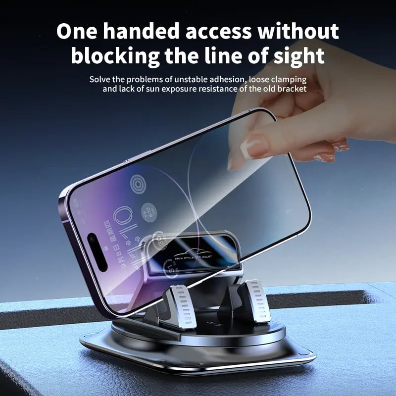 Horizontal and vertical phone mounting