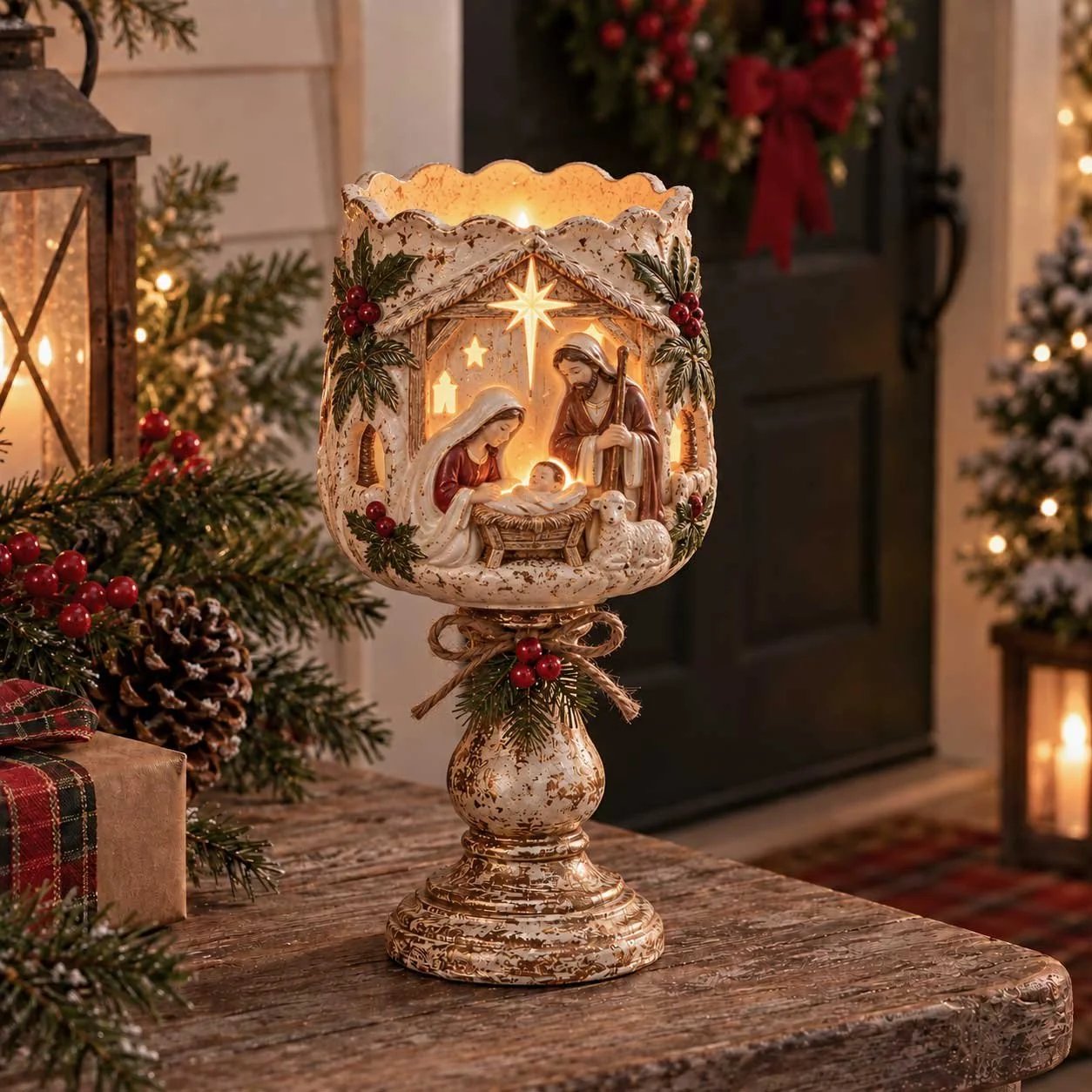 Christmas candle holder style collection