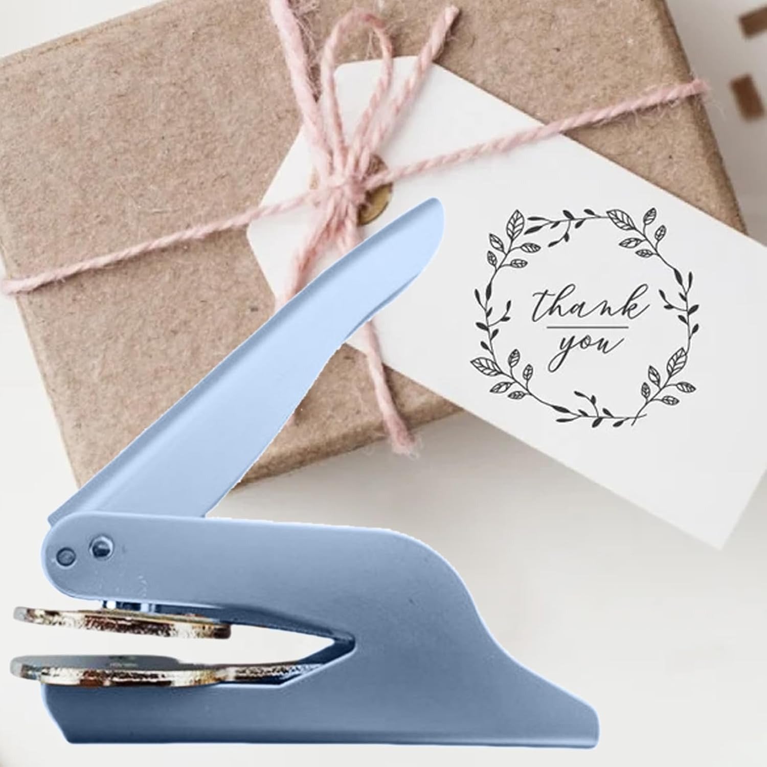 Hand Engraved Personalized Stamp – Elegant Embossing Machine for Custom ...