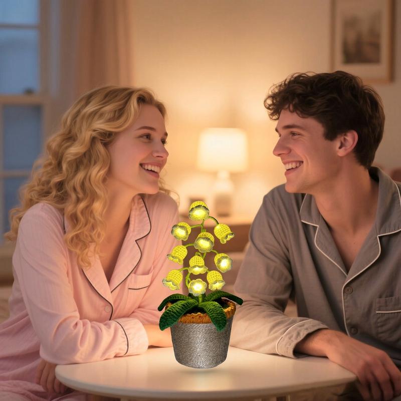 Product Introduction of Handmade Crocheted Halloween Lily of the Valley LED Lantern|Multi-color lighting + DIY Spooky Card |Pumpkin Party Prop/Christmas Decor/Heartfelt Valentine's Gifts/Mother’s Day Gift Handmade Flower Lamp Bedside Nightlight 9 Product Introduction of Handmade Crocheted Halloween Lily of the Valley LED Lantern|Multi-color lighting + DIY Spooky Card |Pumpkin Party Prop/Christmas Decor/Heartfelt Valentine's Gifts/Mother’s Day Gift Handmade Flower Lamp Bedside Nightlight 9