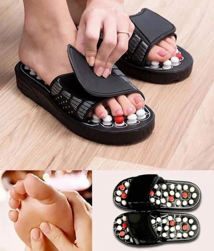 Acupressure Massage Slippers |magnetic Therapy And Reflexology I Natural Leg Foot Massager | Stress & Pain Relief Slides Slippers