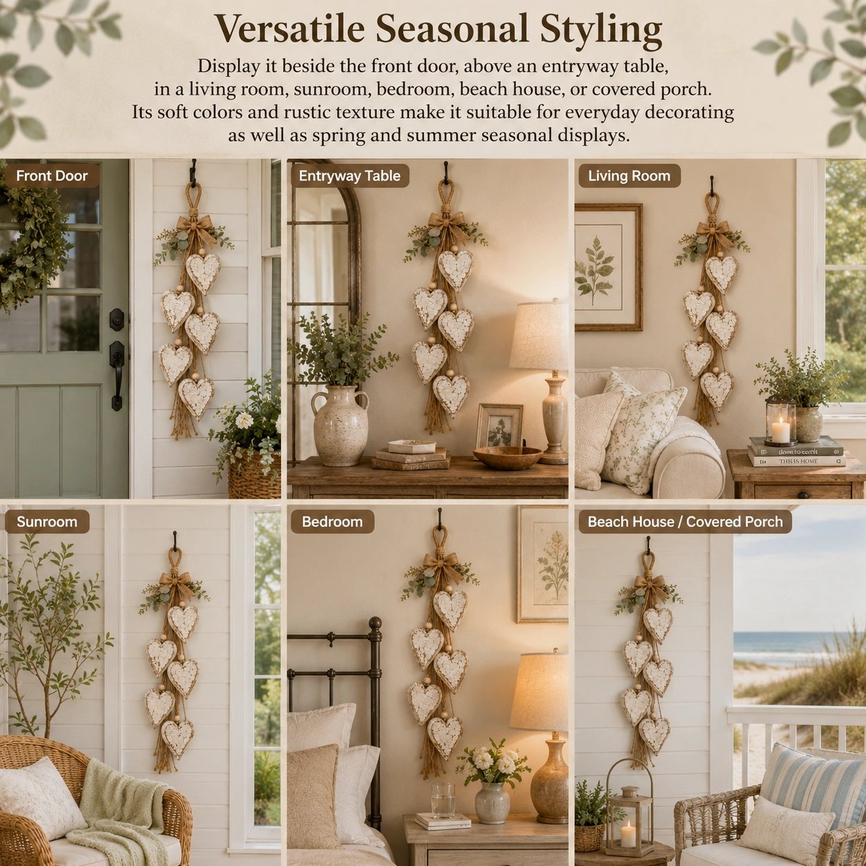Hanging Heart Wall Decor Hanging Heart Wall Decor