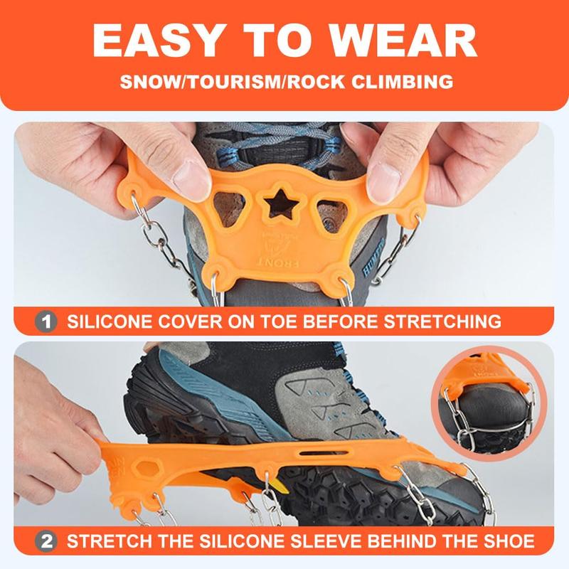 Flexible cold resistant TPE ice cleats
