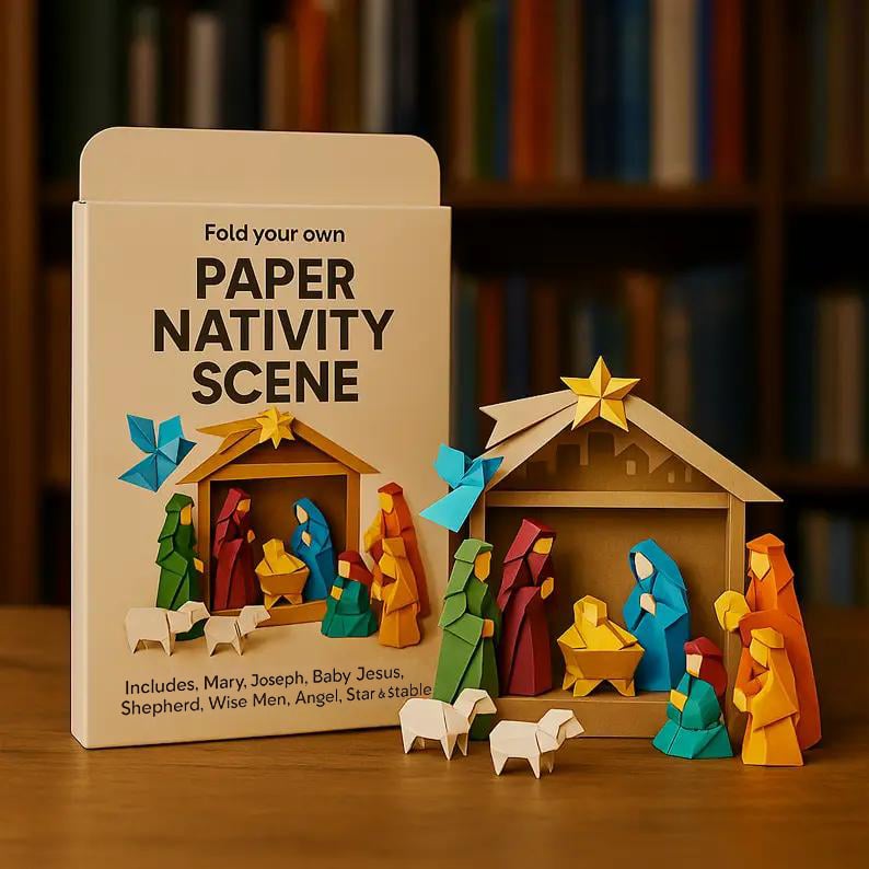 🔥Today 49% OFF - DIY Paper Nativity Scene✨(Suitable for beginners and includes instructional materials)