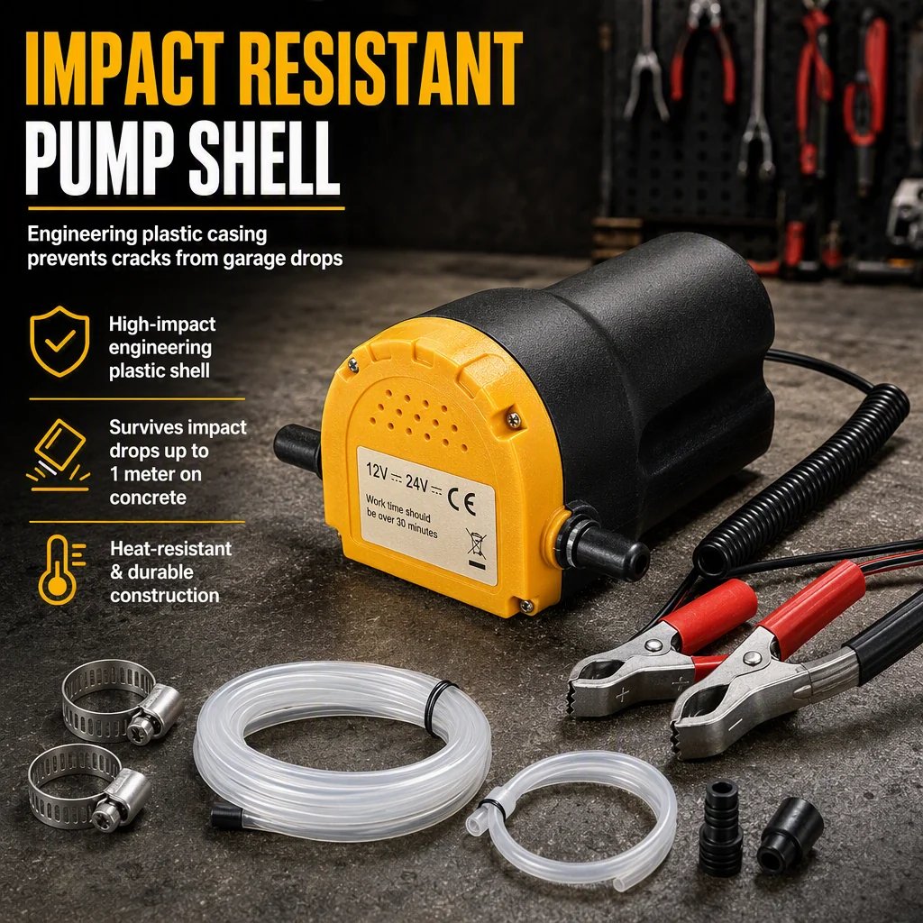 Compact electric oil transfer pump body