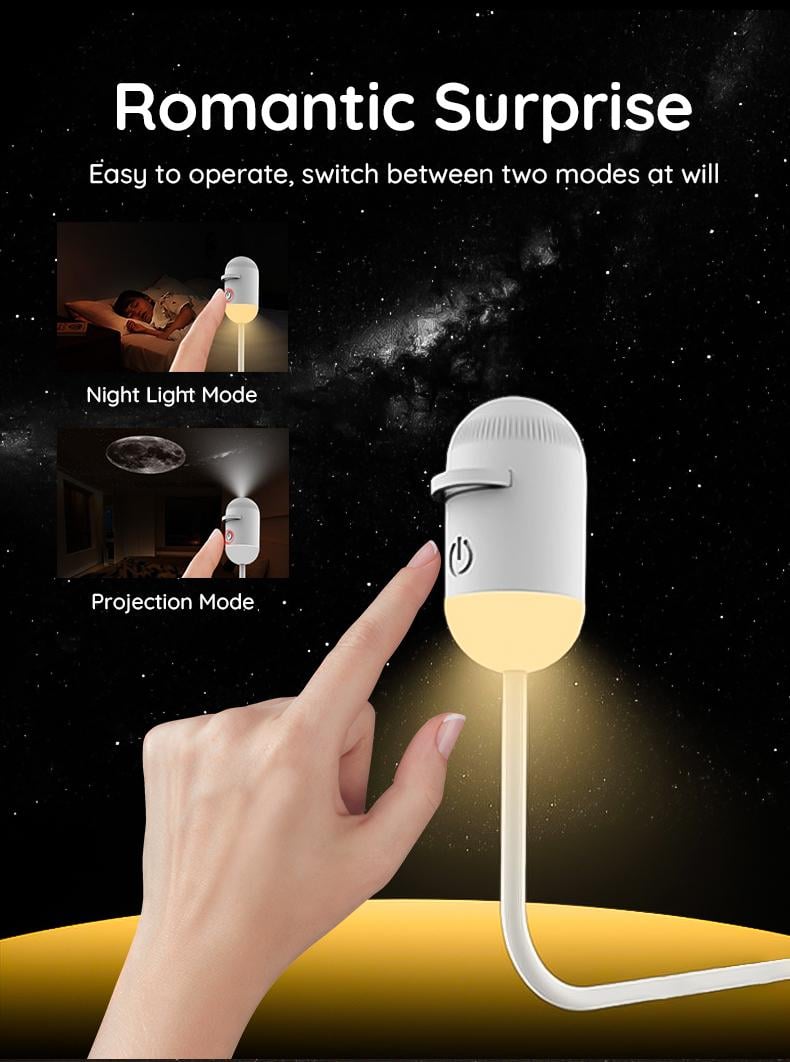 Children's night light starry sky light  Planetarium Projector Pro for Bedroom, 6 in 1 Star Projector Galaxy Light, Ceiling Night Light Milky Way Mood Lighting with Timer, LED Space Galaxy Lamp Bedroom Room Decor for Adults Kids - White