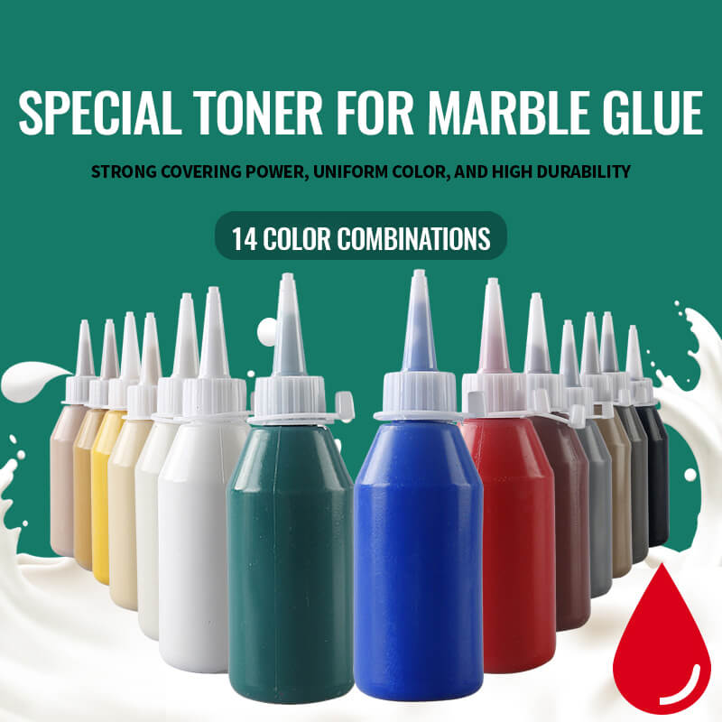Marble stone toner with marble adhesive Proeficient