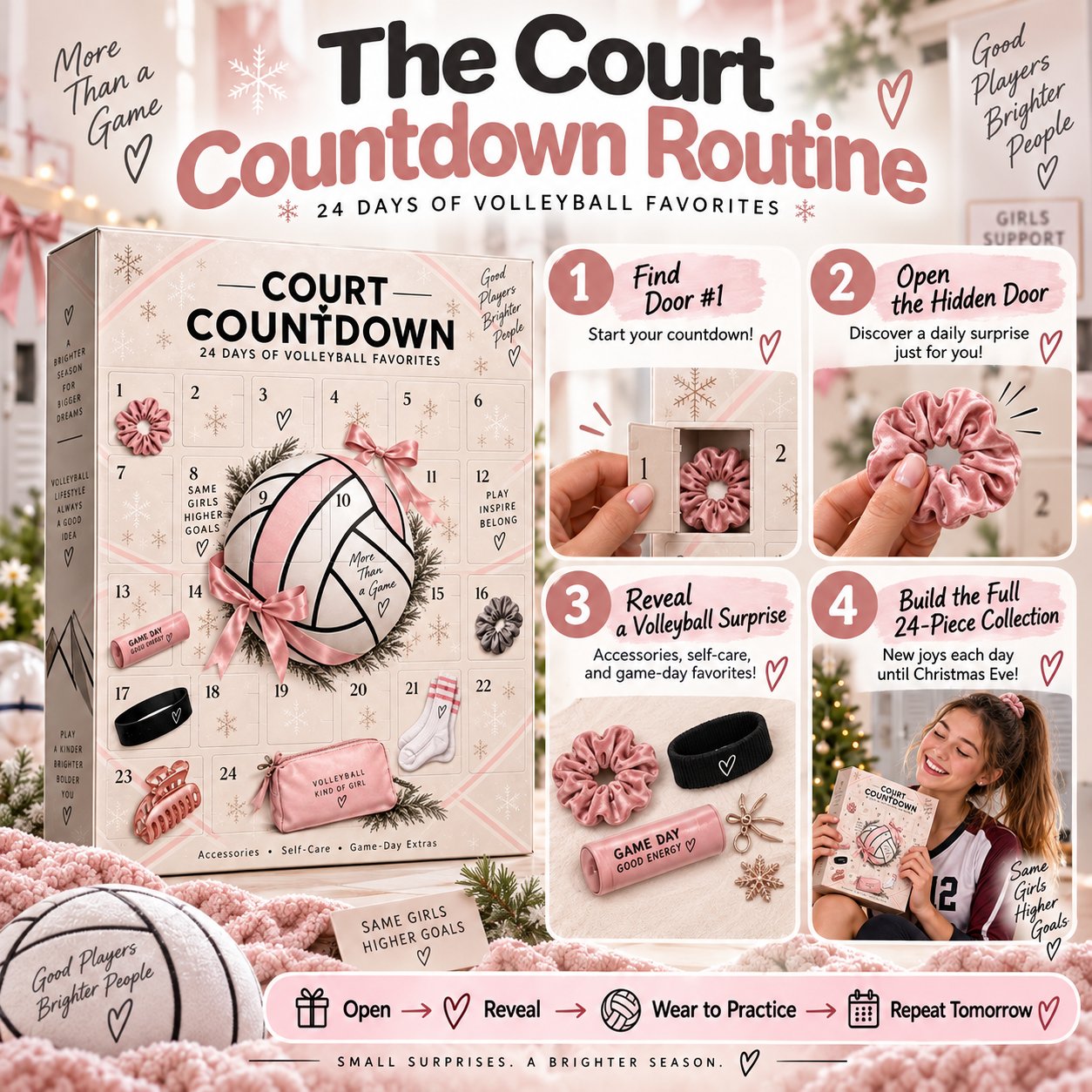 Opening daily doors of the volleyball calendar