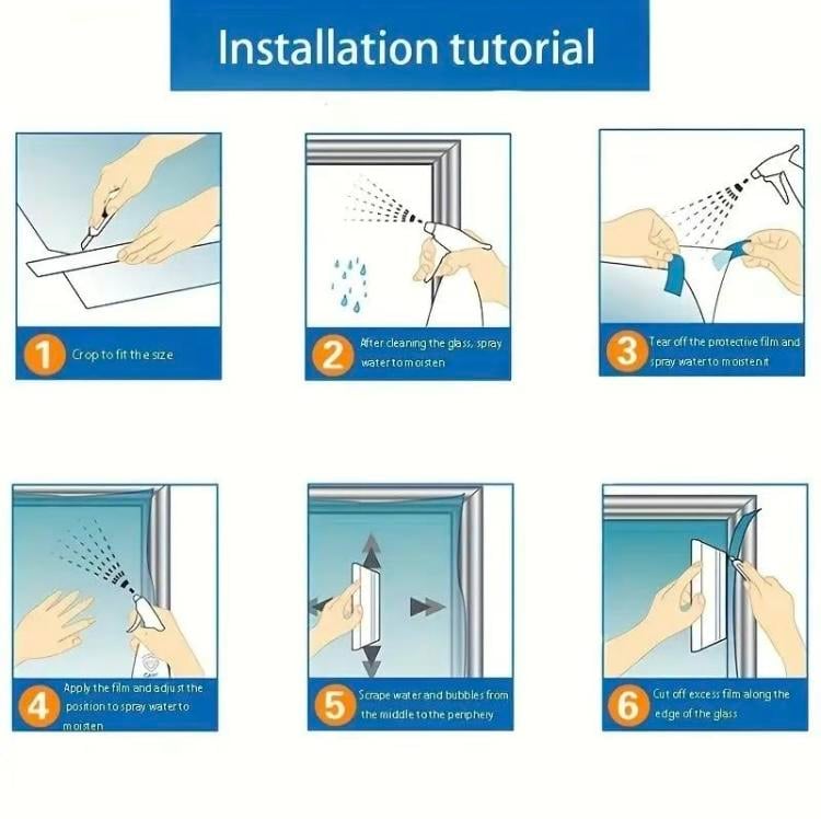 Product Introduction of Window Privacy Film One Way, Reflective Mirror for Daytime Home Office Use, UV Sun Blocking, Heat Control17.5 x 78.74 Inches 11