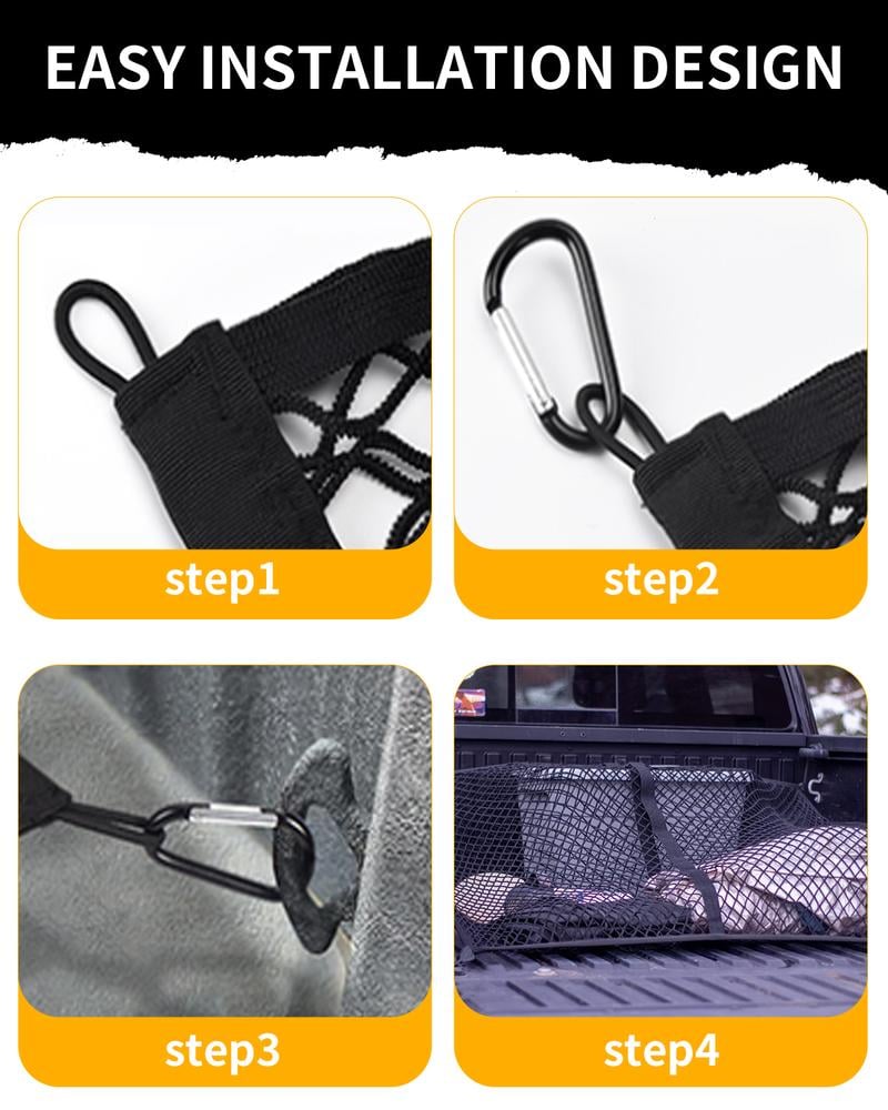 Product Introduction of Highly Elastic Cargo Net, Simple Truck Bed Cargo Mesh Organizer, Ideal for ATV, SUV, UTV, Truck and Boat Use - OYAGU 7 Product Introduction of Highly Elastic Cargo Net, Simple Truck Bed Cargo Mesh Organizer, Ideal for ATV, SUV, UTV, Truck and Boat Use - OYAGU 7