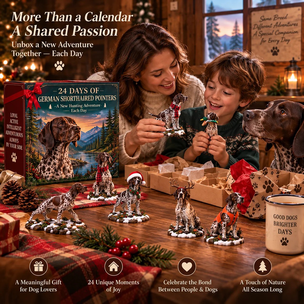 German Shorthaired Pointer 24-Day Advent Calendar in context