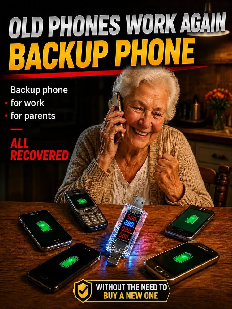 Battery maintenance tool for backup phones