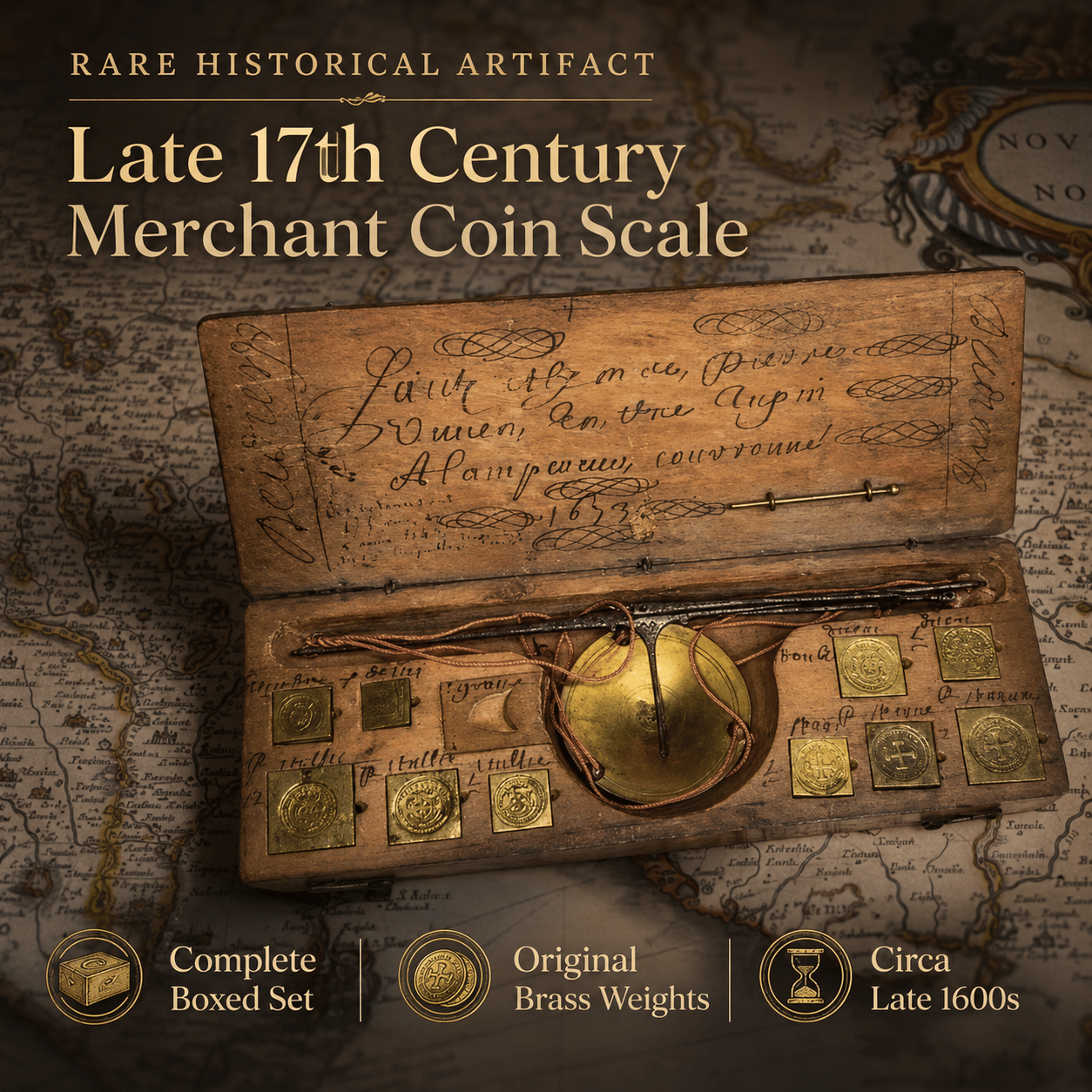 Late 17th Century Merchant Money Scale