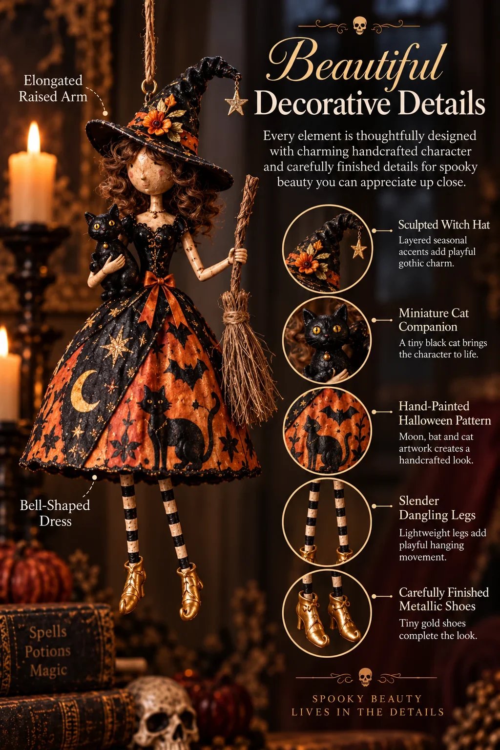 Witch Lady decorative detail guide