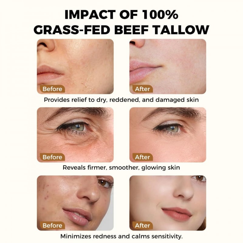 Whipped Grass-Fed Beef Tallow Honey Balm