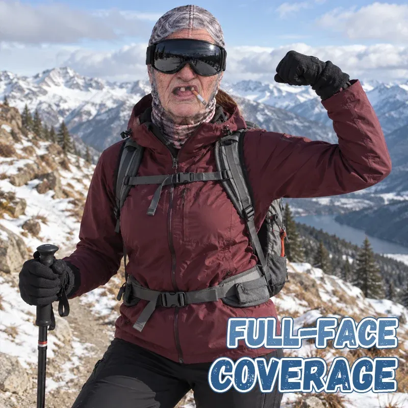 Extended face to neck wrap