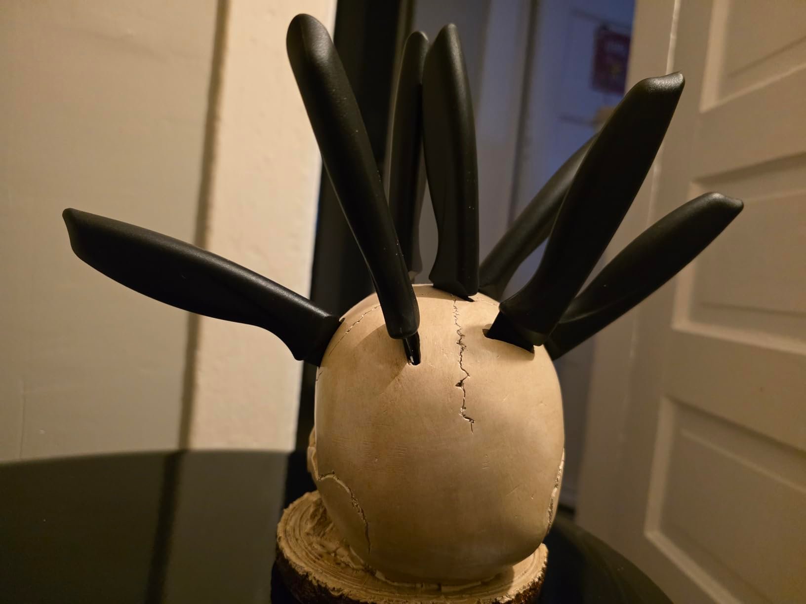 Awesome kitchen Halloween decoration....