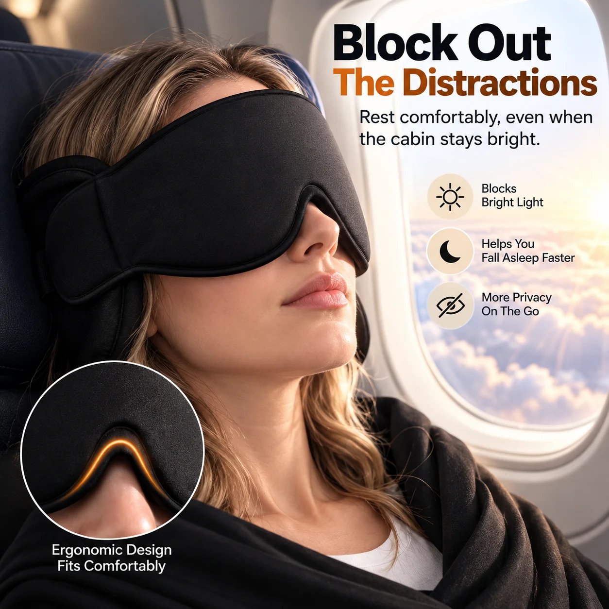 blackout travel sleep eye mask blackout travel sleep eye mask