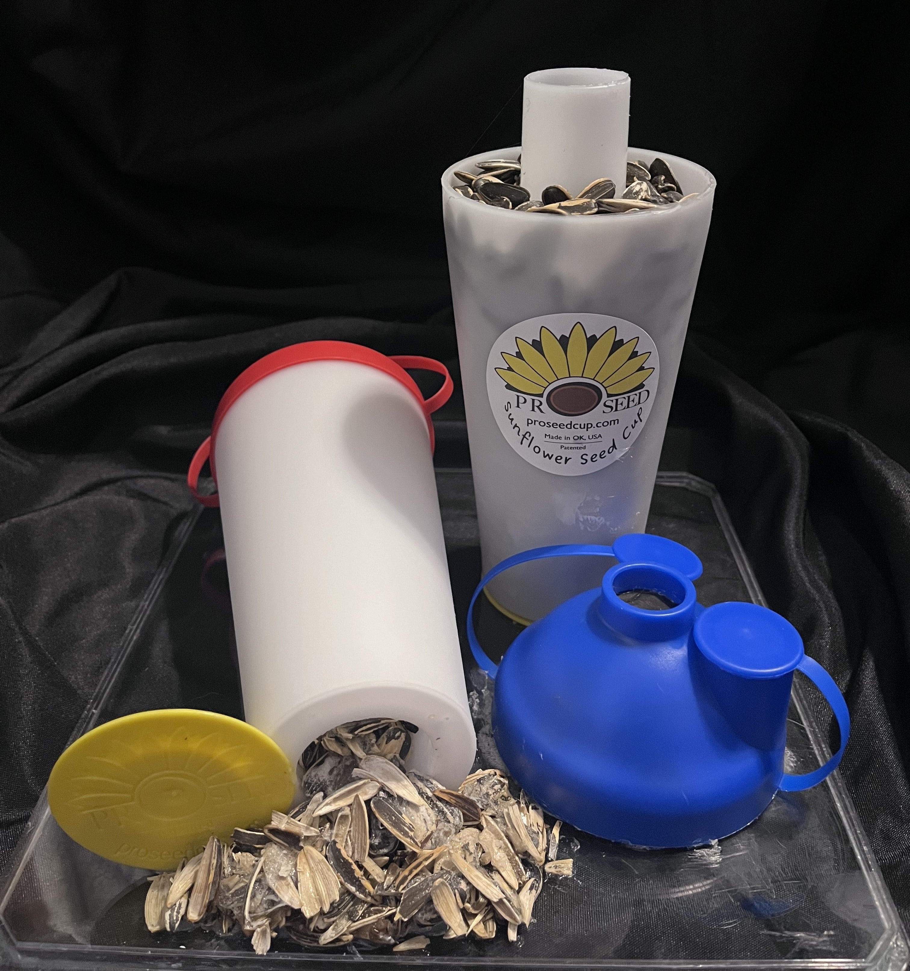 Sunflower Seed Snack Cup – Reusable Seed & Shell Holder