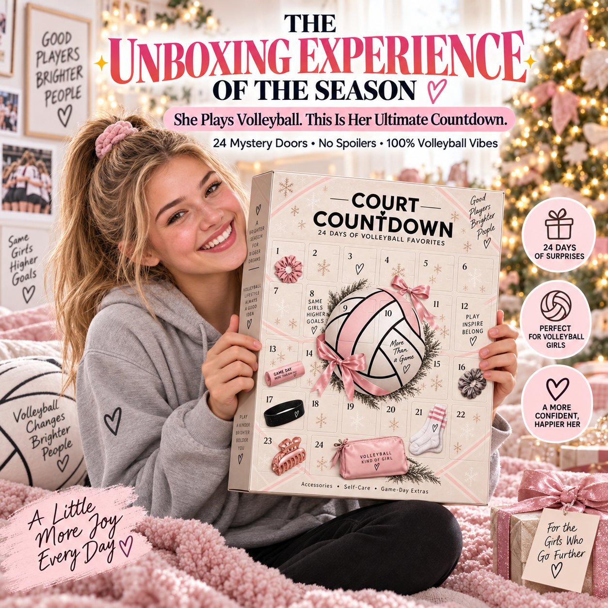 24 mystery doors volleyball lifestyle gift box
