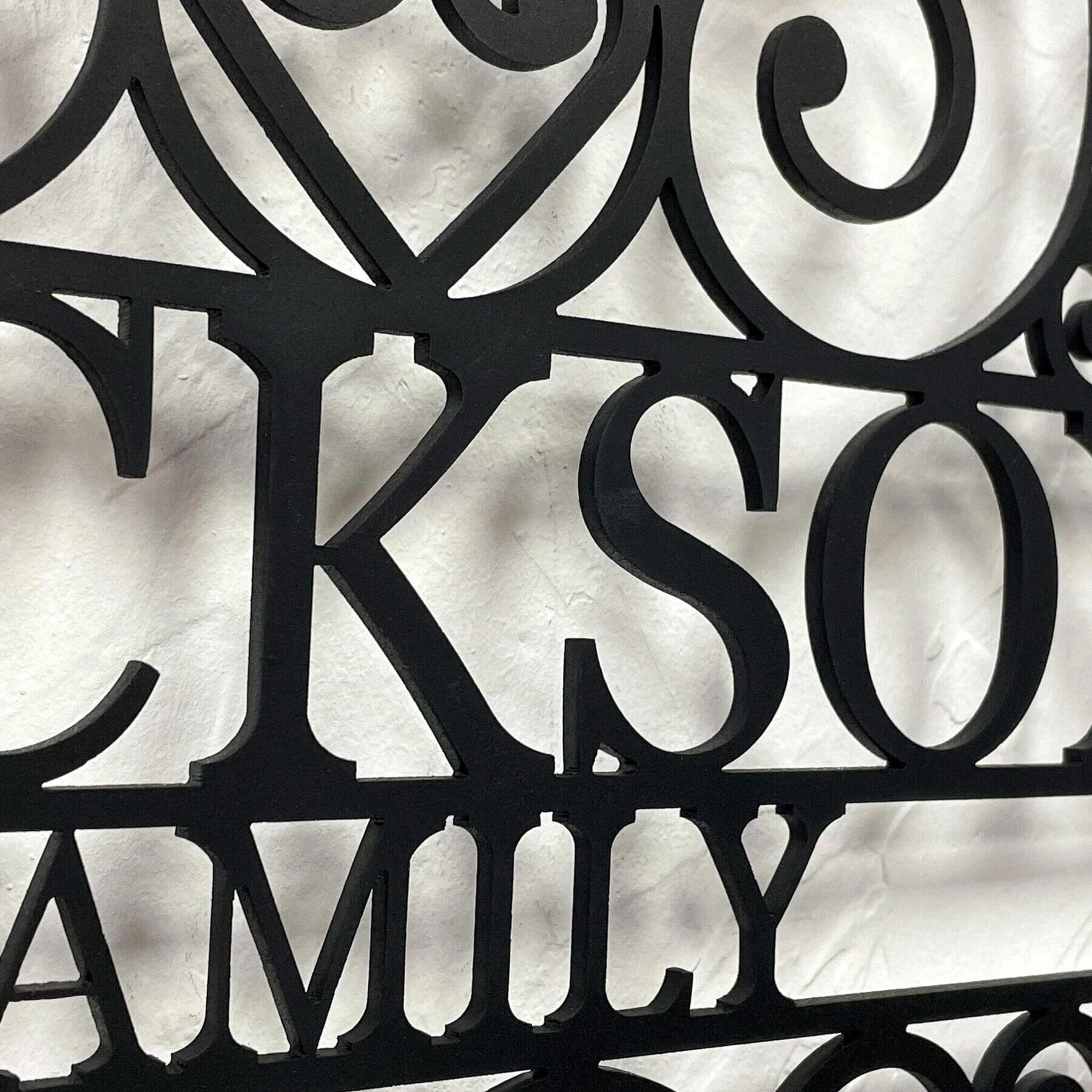 🏡Custom Name Metal Signs 👩‍👩‍👦 Metal Wall Art Last Name Sign 🏡