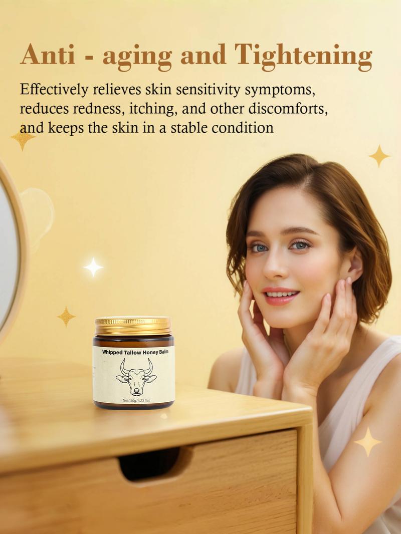 Whipped Grass-Fed Beef Tallow Honey Balm