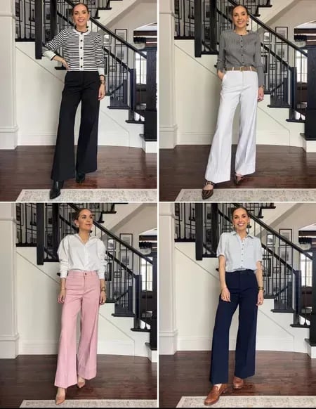 Tummy Control Stretch Twill Wide Leg Pant(Buy 2 Free Shipping)