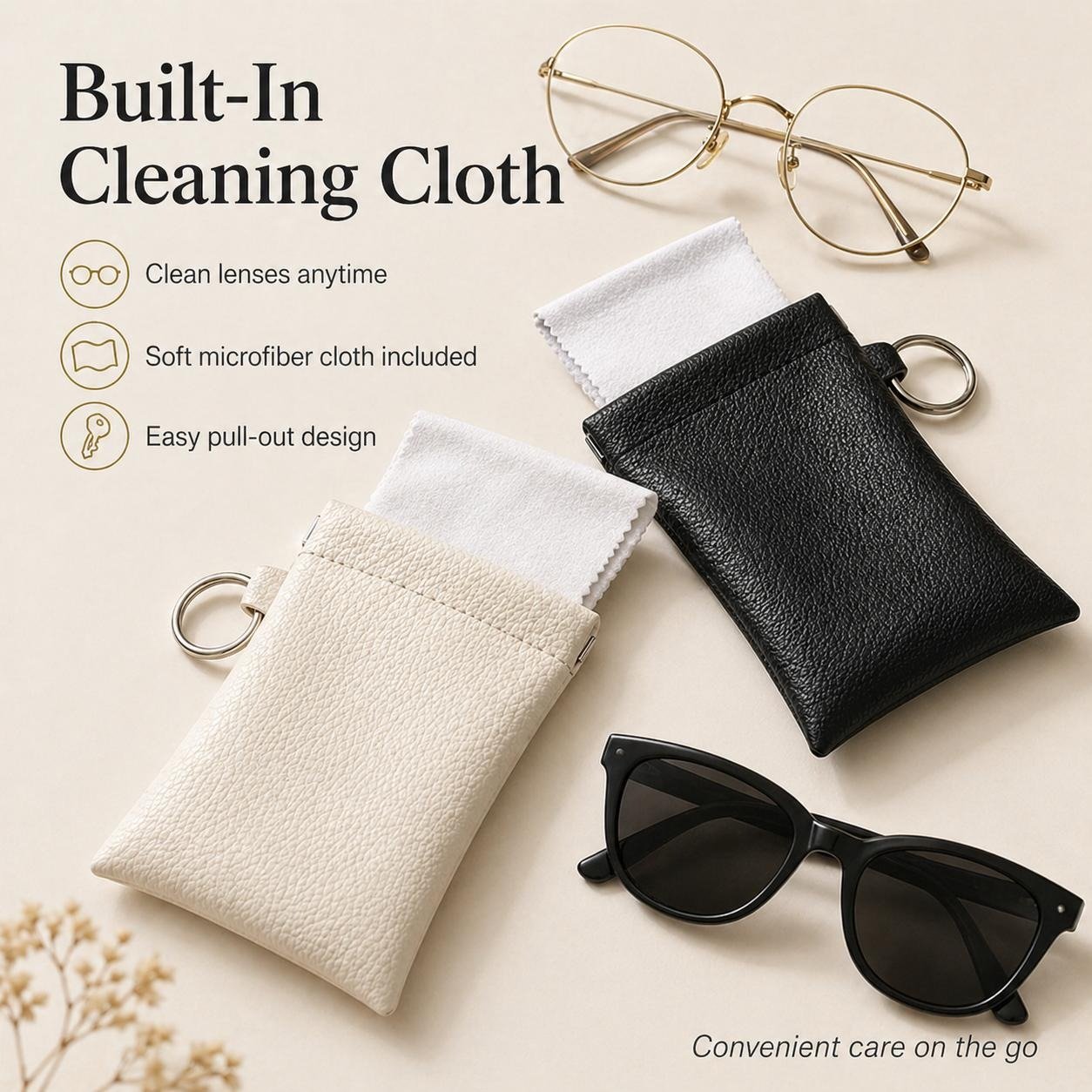 Soft PU leather eyewear protection