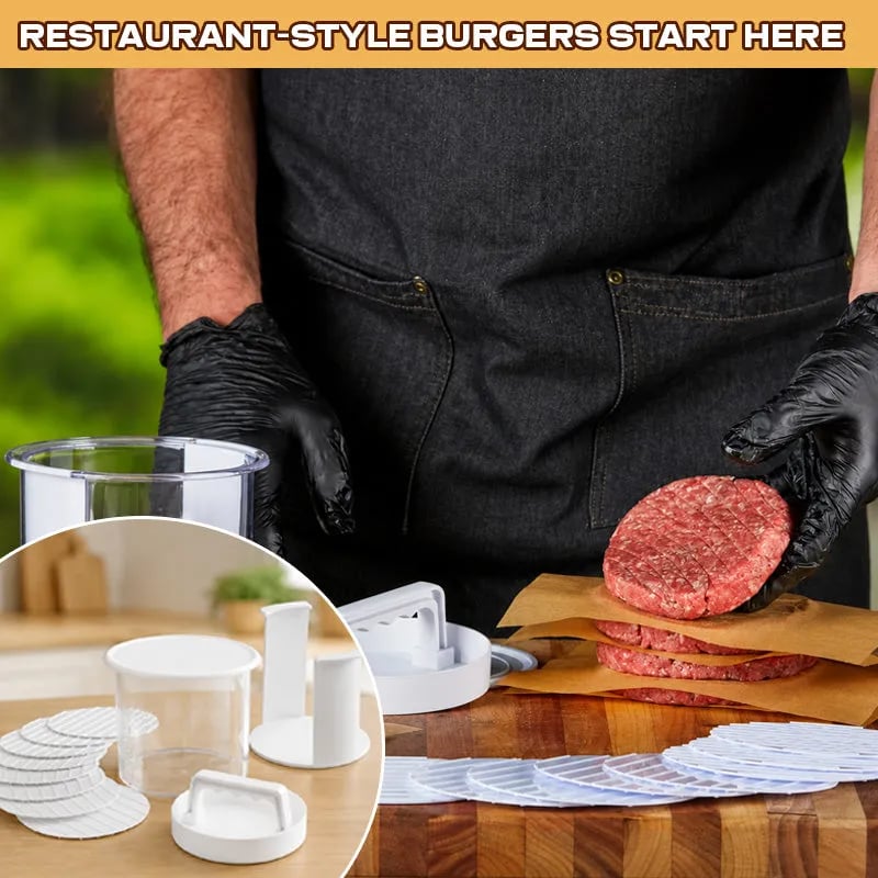 Burger patty maker for home BBQ