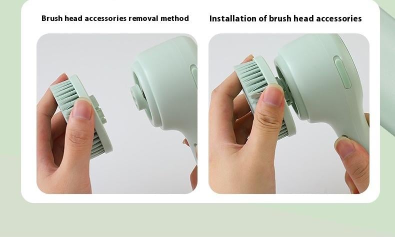 Rechargeable Motorized Electric Shower Back Scrubber - Long Handle IPX Waterproof PVC Spin Bath Brush with 5 Replaceable Heads, 3 Speed Modes, Exfoliating Massager for Adults Sensitive Skin, USB, Full Body (Shoulders, Calves Care, Great Gift Option) Rechargeable Motorized Electric Shower Back Scrubber - Long Handle IPX Waterproof PVC Spin Bath Brush with 5 Replaceable Heads, 3 Speed Modes, Exfoliating Massager for Adults Sensitive Skin, USB, Full Body (Shoulders, Calves Care, Great Gift Option)